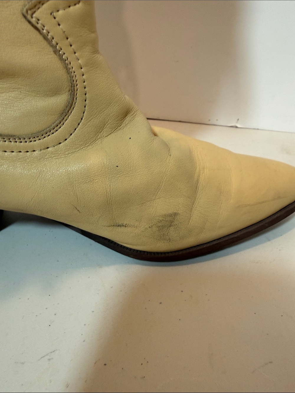 Vintage Acme Leather Fringe Boots 8 - Picture 11 of 11